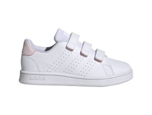 adidas – Advantage Court Lifestyle Hook-and-Loop Shoes – White