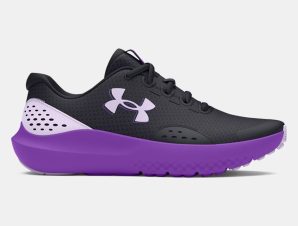 Under Armour – Παπούτσια Running Κοριτσιών UA Surge 4 – Black/Lavish/Salt Purple