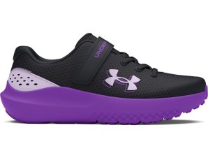 Under Armour – Παπούτσια Running Νηπίων Κοριτσιών UA Surge 4 AC – Black/Lavish/Salt Purple