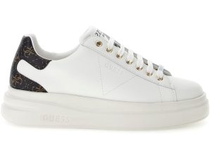 GUESS λευκό δερμάτινο sneaker ELBINA