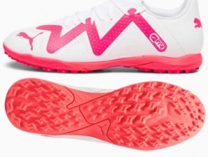 Puma Future Play TT 107381-01 Χαμηλά Ποδοσφαιρικά Παπούτσια με Σχάρα Λευκά