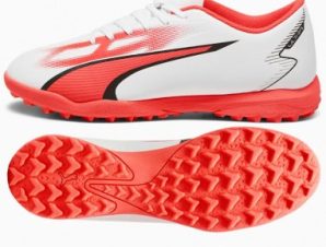 Puma Ultra Play TT 107528-01 Χαμηλά Ποδοσφαιρικά Παπούτσια με Σχάρα Λευκά